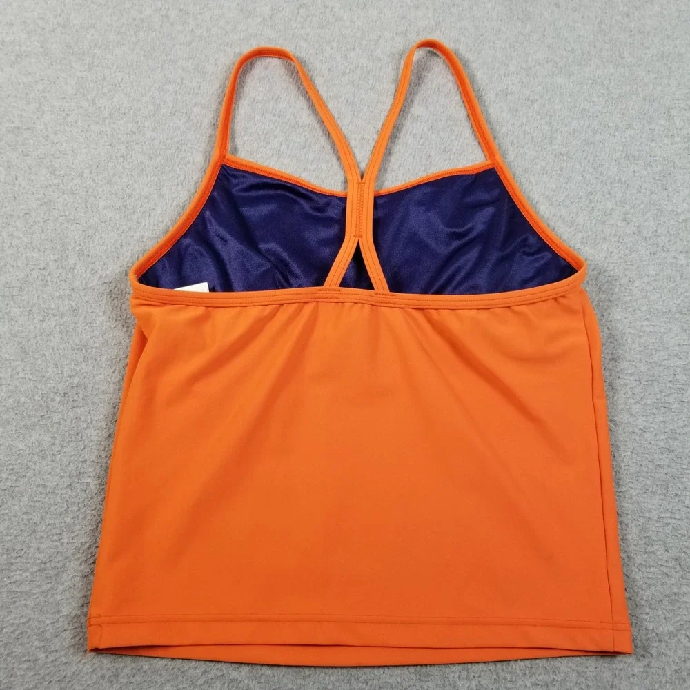 NEW Speedo Lifeguard Swim Tankini Top Women 8 Orange Bondi Beach Australia Lake